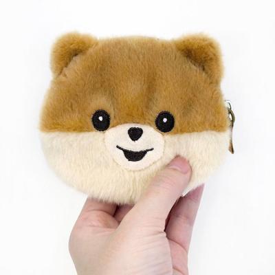 China Soft Cute Plush Toy Factory Promotion Cartoon Bear Wallet Plush Toys for sale