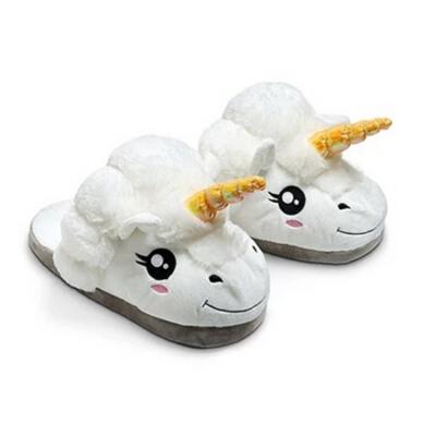 China Anti-Smell Unicorn Slippers Design Cute Slippers Custom Embroidered Slippers for sale