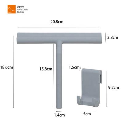 China Sustainable Bathroom Accessories Stainless Steel Handle With Silicone Sheet Blade Outdoor Shower Squeegee For Shower Glass Door/Car for sale