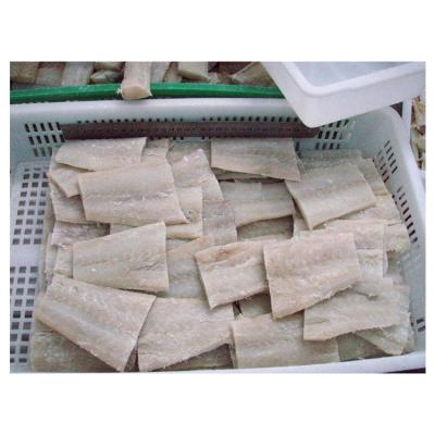 China Portion of low fat dry salted Alaskan pollock for sale