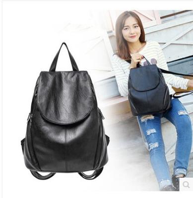 China 2019 Factory direct sales new fashion All-match college style schoolbag Korean trend stitching yarn version backpack for sale