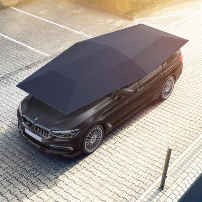 China New 4.2M Car Umbrella Sun UV-protected Outdoor Car Vehicle Tent 2021 Sun-proof Anti-UV Shade Cover For Outdoor BBQ Fishing for sale