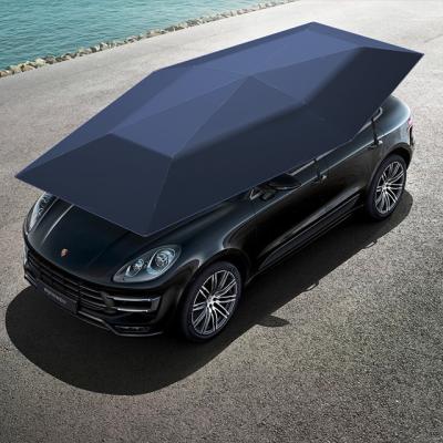 China Sales 4.8M 4.2M Automatic Car Sun Foldable Waterproof Dustproof Warm Shade Anti-UV Car Cover Tent With Wireless Controller for sale