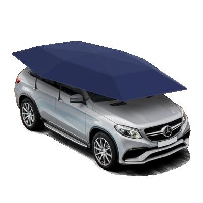 China Large 4.8x2.3M Portable Outdoor Car Tent Manual Sized Umbrella Roof Cover Protection Kits Car Cover Umbrella Sun Shade for sale