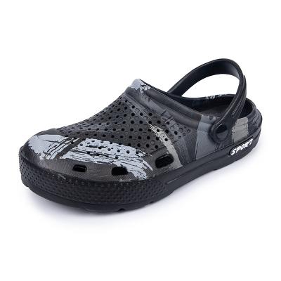 China Anti-skid Mens Sandals Summer Clogs Garden Shoes Unisex Black Designer Sandals Shoes Men Heightening Sandals for sale