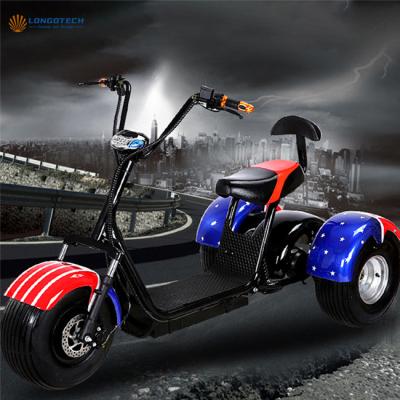 China Motorcycle Electric Motor Scooter Two Wheels Electric Scooter Standing Electric Scooter Adult With Seat Chopper 1500W 60V Tires E Scooter Oversize for sale