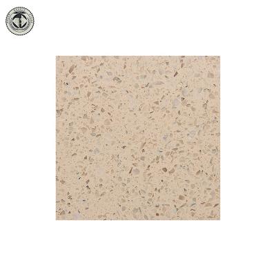 Κίνα China Manufacturer Wholesale Mexican Galaxy Artificial Quartz Stone Slab Crystal Beige Countertop προς πώληση