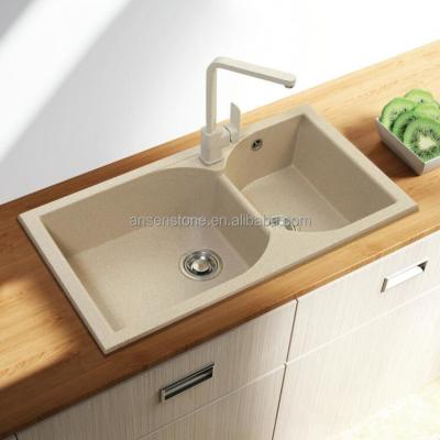 China Quartz Composite Quartz Stone Sink Stone Kitchen Sinks Ansen Quartz Stone zu verkaufen