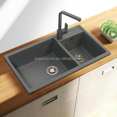 Cina Wholesale Elegant Quartz Stone Sink Direct From Factory Ansen Quartz Stone in vendita