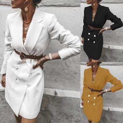 China Women's Breathable Fashionable Soft Elegant Medium Length WDC Casual Blazer Coat for sale