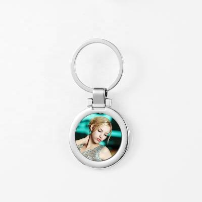 China Promotion Gift Wholesale Oval Blank Metal Sublimation High End Photo Keycha DIY for sale