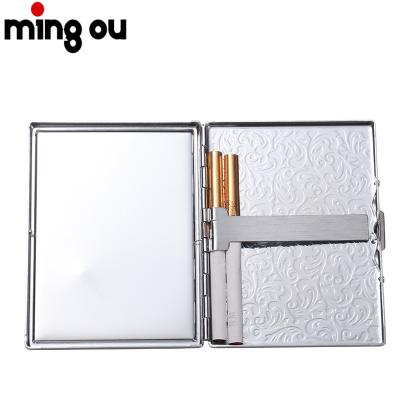 China New Products Beautiful Cigarette Case Men's Personality Sublimation Iron Rectangular Cigarette Holder Protective Classic Box for sale