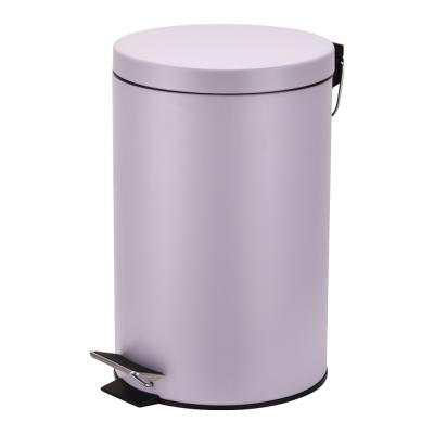 China Pressing Type Arch Lid Stainless Steel Trash Bin With Removable Bucket Dust Bin Trash Can Indoor for sale