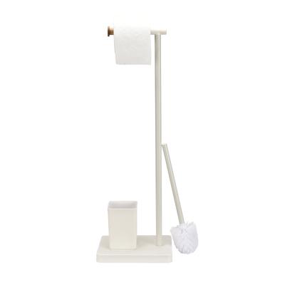 China New modern fashional stainless steel bathroom toilet brush and paper holder with gold finishing for sale