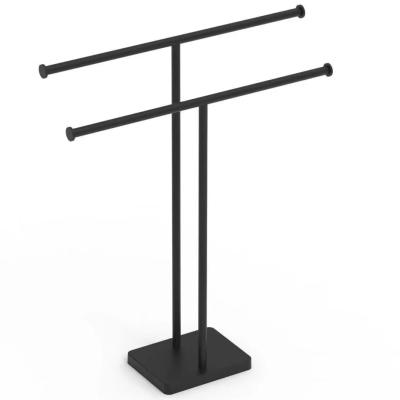 China Fashion T Shape Free Standing Towel Racks Bathroom Towel Rack Free Standing Towel Rack for sale