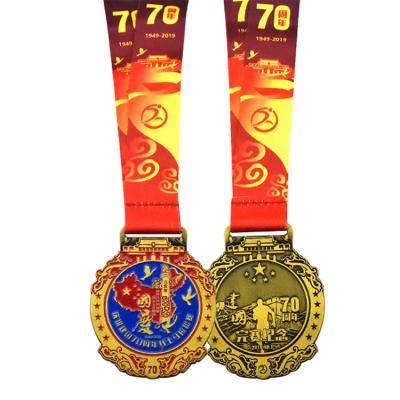 China Custom Zinc Alloy Real Estate Sports Medals/Construction Metal Medallion Custom Medallion for sale