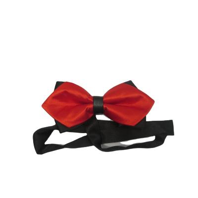 China Logo Bow Ties Mens Bowties Polyester Woven Custom Verified for sale