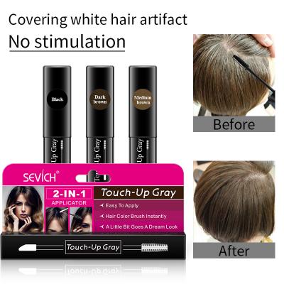 Cina Wholesale Temporary Hair Hair Treatment Dying Hair Make Up Stick Hairline Touch Gray in vendita