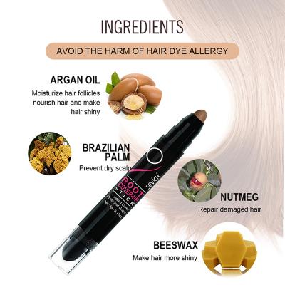 Cina Salon Hair Color Factory Price Bristle Dye Pen Touch Up Semi-Permanent Root Concealer Pencil Root Concealer Stick Pen in vendita