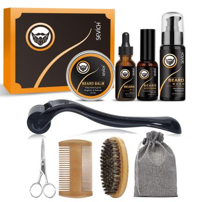 Κίνα Beard Grow Fast Private Label Men Beard Growth Kit Beard Oil Balm Serum Beard Care Grooming Kit προς πώληση