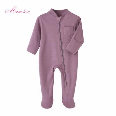 China Comfotable Momlover 100% Cotton Baby Rompers 2021 Winter Long Sleeve Baby Jumpsuits Cute Baby Girls Clothes 0-12 Months for sale