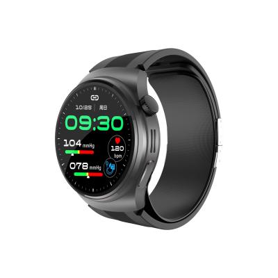 China IPS Screen Air Pump Blood Pressure Heart Rate Monitor Smart Watch S28 1.39 inch for sale