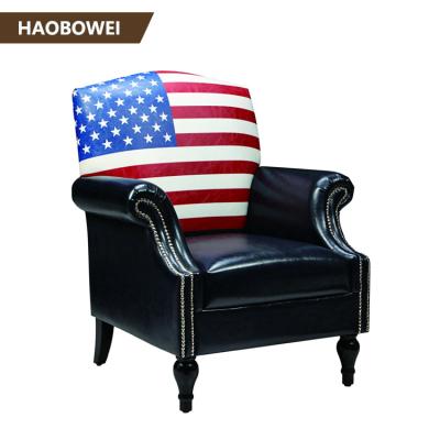 China Leather Traditional Seat Hotel Sofa Chair , High Back Arm Internet Cafe Bar Chair for sale