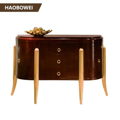 China Traditional Hotel Furniture Luxury Marble Wall Top Wooden Console Table for sale