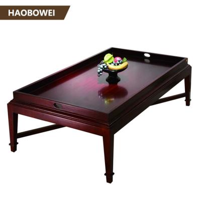 China Custom Wooden Particleboard Hotel Coffee Table (Other) Class Adjustable Top Durable for sale