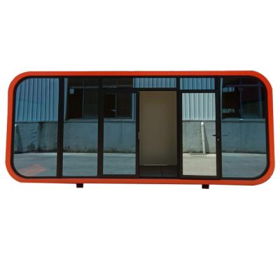 China Hot Sale Modern Prefab Color Steel Tech Tiny Design EPS Container House Prefab House Apple Cabin for sale