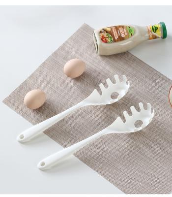 China Viable Multifunctional Egg White Separator Household Kitchen Household Spoon Porous Creative Porous Noodle Spaghetti Serving Spoon for sale