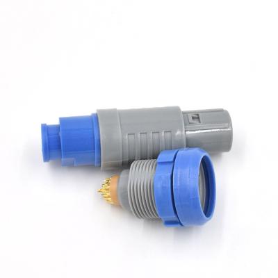 China audio & 2P visual 2 connector of 3 4 5 6 7 8 10 12 16 19 26 Pin Male Plug Plastic Circular for sale