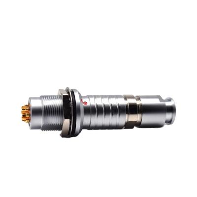 China audio & 3B Video 2 Multipin Weld Metal 3 4 5 To 30 Pin HGG FGG Circular Waterproof Push Pull Connector M18 for sale