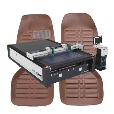 China Jinan AOL car seat cover machine carpet panel textile sample car mat cutting machine marking and punching for sale