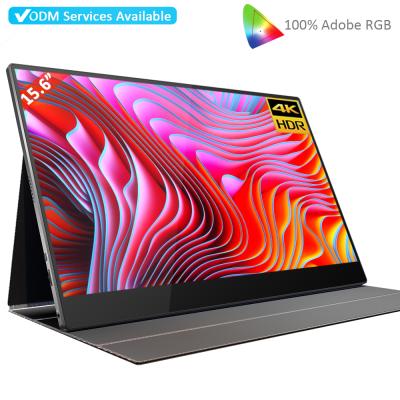 China Aluminum Alloy 15.6 Inch 4K Brightness 100% Full Color Touch Screen Portable Gaming Monitor 10000MAH 600 Inch For Laptop For ps5 for sale