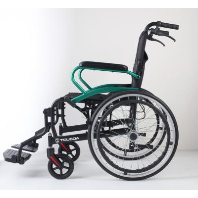 China Wholesale Cheap Price New Arrival Manual Wheelchair Folding Steel Wheelchair Steel Health Care Q06LAJ-20 for sale