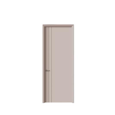 China Modern Essential Style Veneer Simple Interior Inswing Prehung Wood Doors for sale