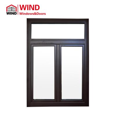 China Morden Design Aluminum Wood Passive Swing Casement Windows for sale