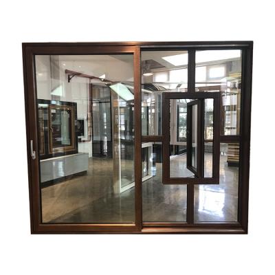 China Modern High Quality Heat Insulation Broken Bridge Hardware Aluminum Clad Wooden Doors for sale