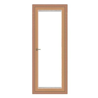 China Security Waterproof Anti-theft Outswing Sound Insulation Profile Aluminum Clad Casement Wooden Doors for sale