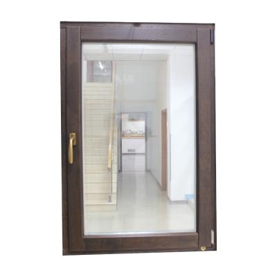 China Modern Safe High Quality Anti Swing Mosquito Aluminum Frame Solid Wood Sliding Windows for sale