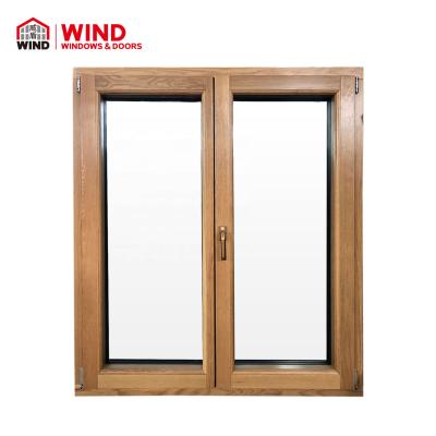 China Swing Aluminum Wood Triple Pane Glass Passive Windows for sale