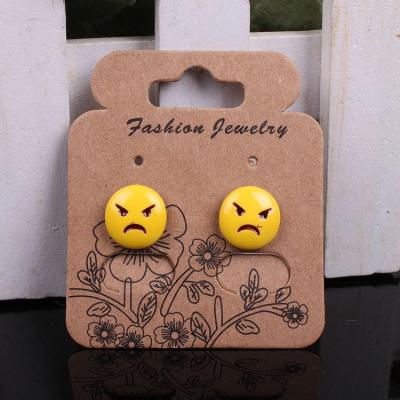 China Earring Packaging and Display 3 Pair Earring Hanging Tags Packaging Cards for Circle Earrings for sale