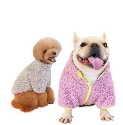 China Large Luxury Designer Dog Clothes De Ropa Para De Perro Mascotas Winter Fleece Dog Coat Roupa Wholesale Modern Viable Pet Apparel for sale