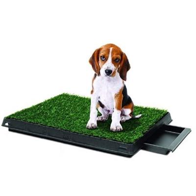 China Viable Hot Selling Dog Pee Potty Pad, Bathroom Ding Grass Artificial Turf, Portable Potty Taigeer Pet Supply Trainer With Drawer for sale