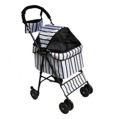 China Portable Breathable Foldable Pet Viable With Mattress Warm Dog Travel Pet Bag Carry Cage Kennel Box Pet Stroller for sale