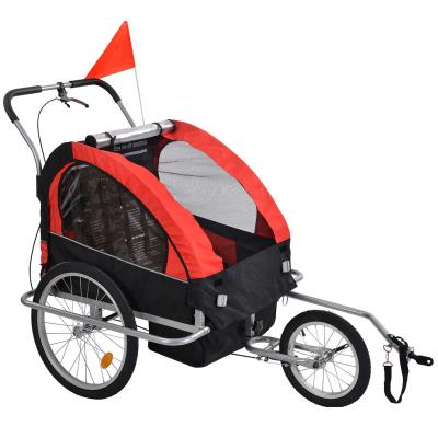 China Taigeer Viable Outdoor Pet Carry Bag Dog Wheels Carrier Expandable Bicycle Dog Trailer for sale