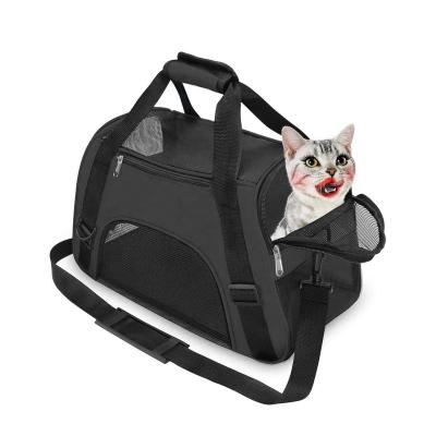 China Taigeer Sustainable Comfort Portable Airline Approved Foldable Pet Bag Soft-sided Pet Travel Carrier Cat Carrier For Cats Dogs for sale