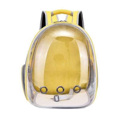 China Lightweight Breathable Transparent Panoramic Pet Cat And Dog Travel Bag Viable For Outdoor for sale