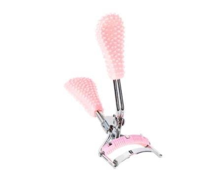 China With instructions high quality fashion pink eyelash curler can shine custom logo diamond shape for sale